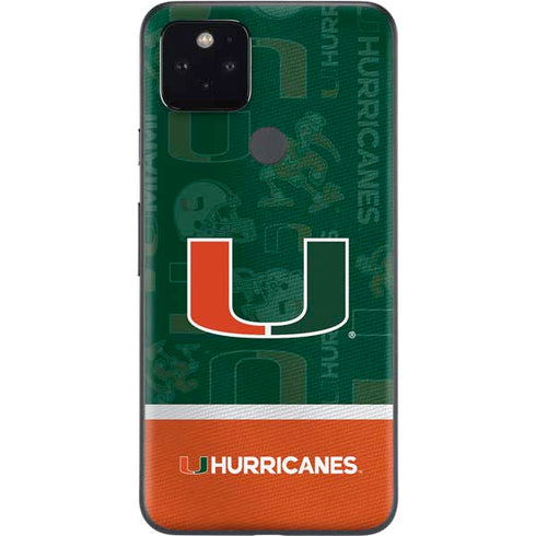 University of Miami U Hurricanes Google Pixel 5 Skin